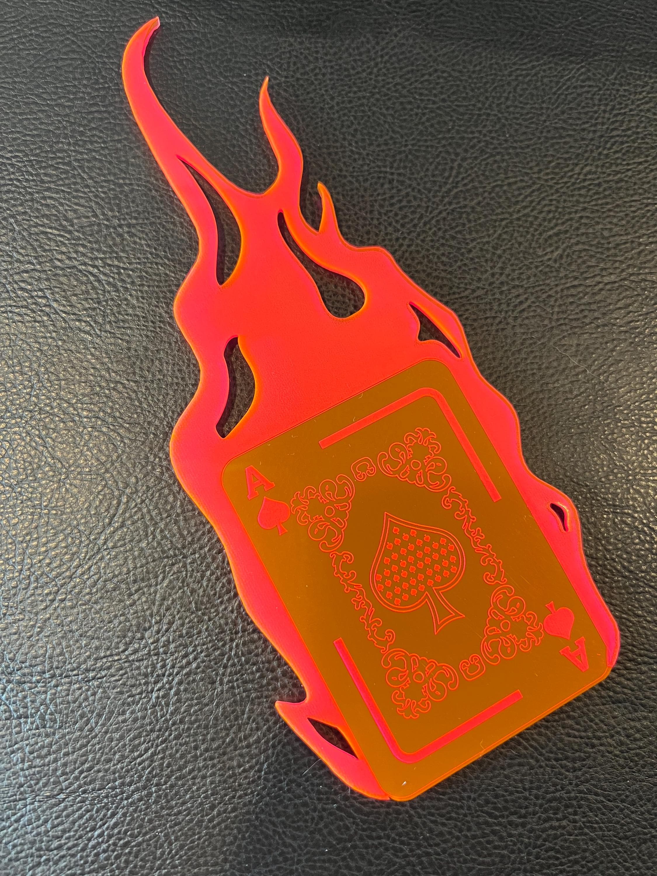 Gambit Flaming Ace of Spades Cosplay Card