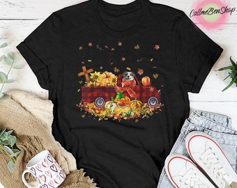 Halloween Aussie Dog Pumpkin T-Shirt, Halloween Shirt, Thanksgiving Shirt, Fall Halloween Shirt, Aussie Shirt, Pumpkin Shirt, Autumn Shirt