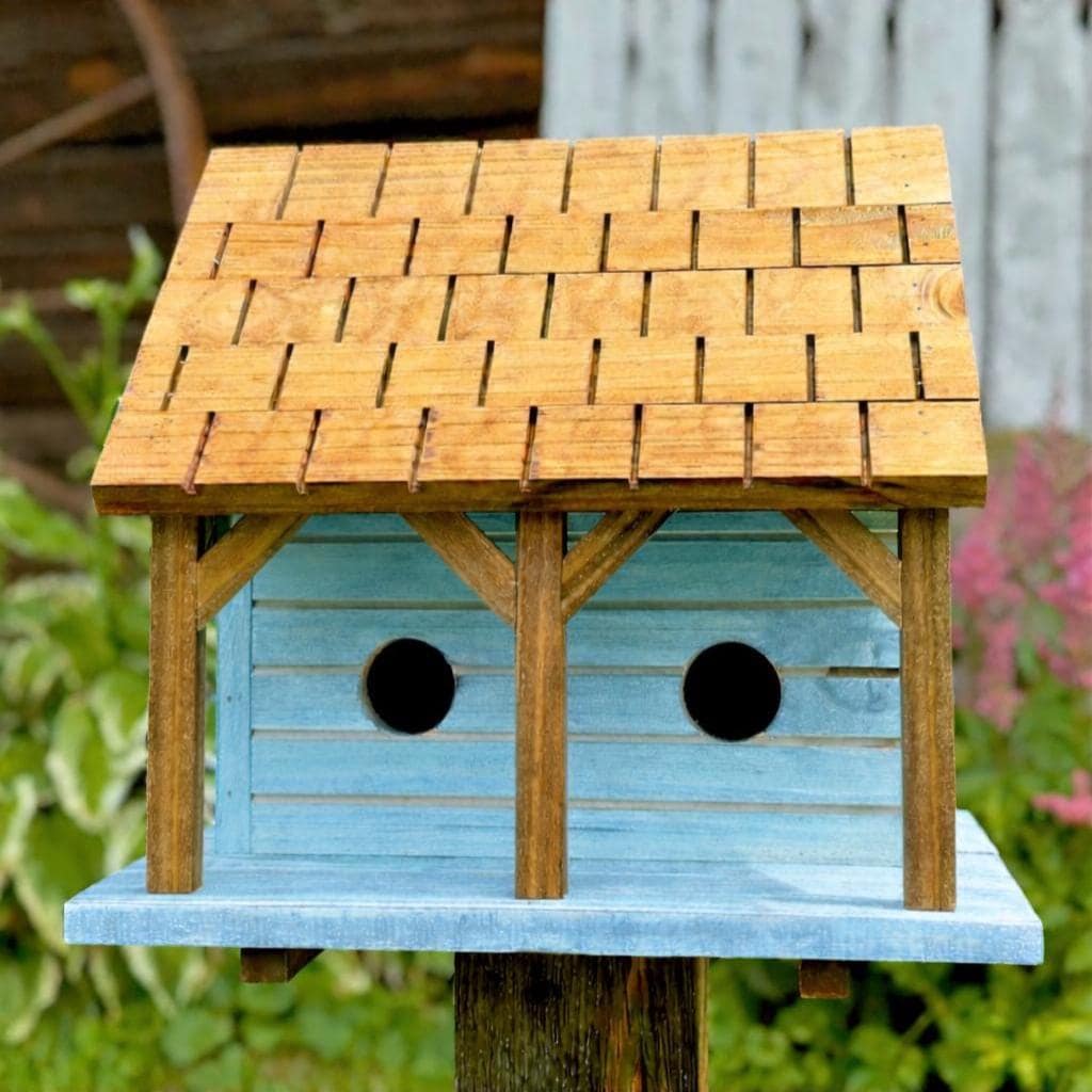 Cedar Martin Wren Swallow Birdhouse, Handmade Outdoor Bird House
