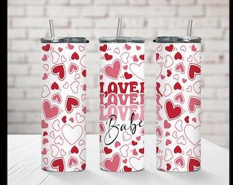 Sweetheart Tumbler: 20oz Stainless Steel, Valentine's Day Gift