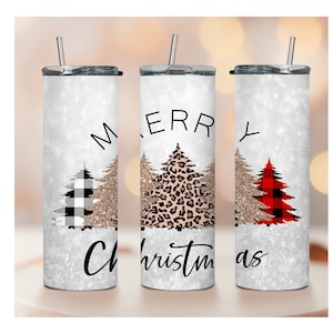Christmas Tree Tumbler: 20oz Winter Holiday Stainless Steel Tumbler
