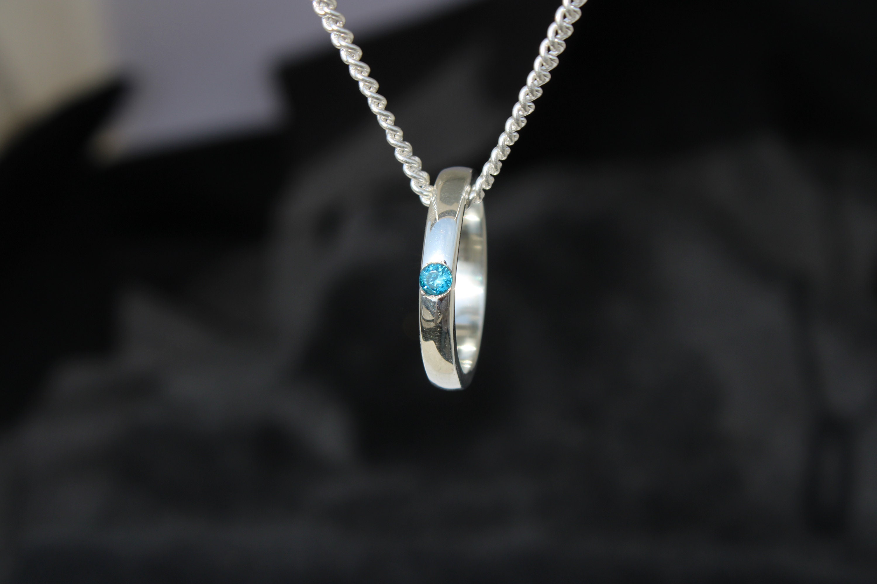 Yuta Okkotsu Inspired Silver Ring Necklace: Anime Cosplay Jewelry 