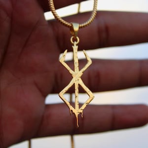 Berserk Guts Brand Of Sacrifice Blood Antique Handmade Pendant Necklace, Anime Jewelry, Unique Jewelry Gift Pendant, Cool Pendant Necklace