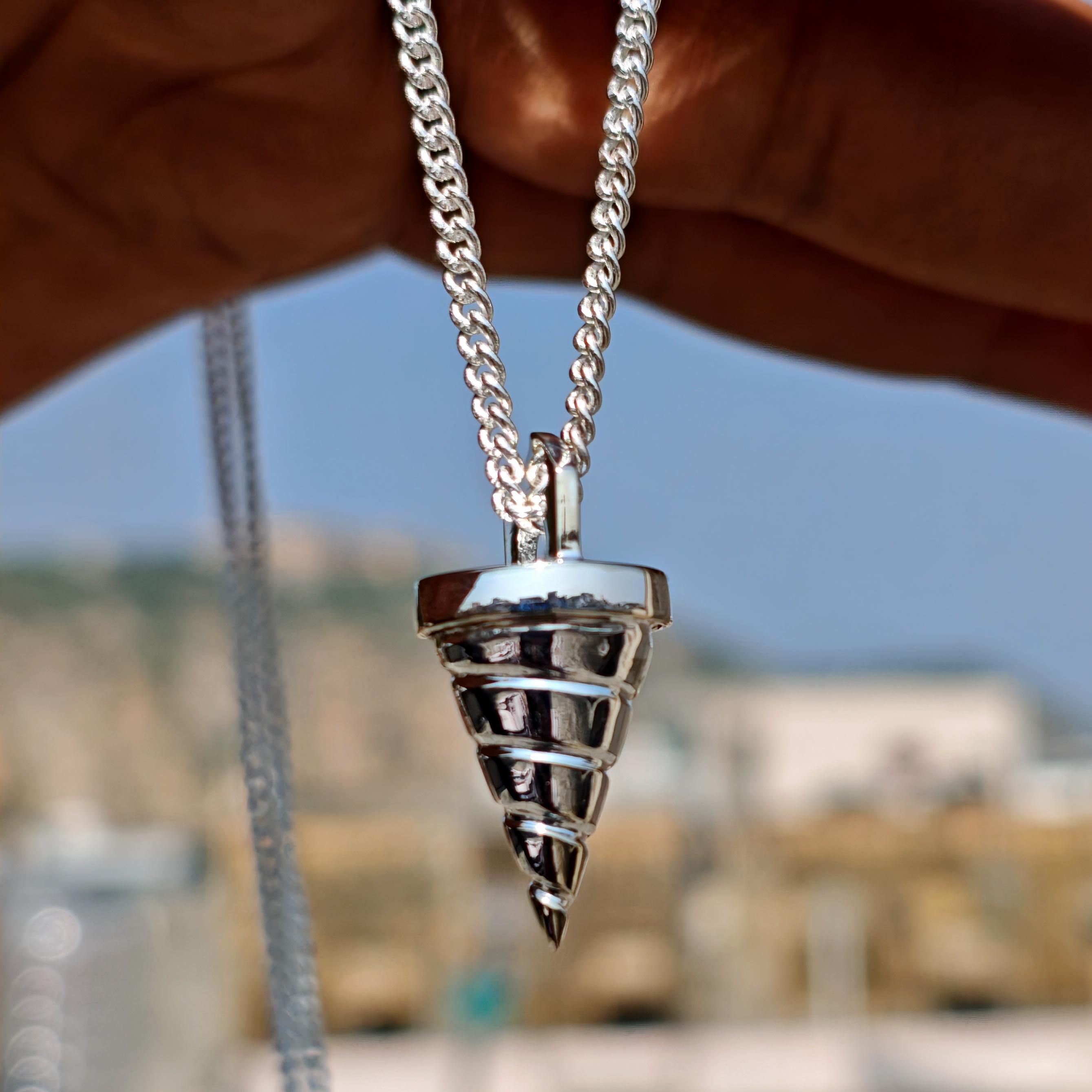 Gurren Lagann Core Drill Pendant Necklace, Anime-inspired Tengan