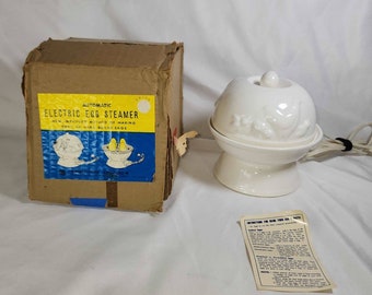 Chadwick-Miller Ceramic Electric Egg Steamer Cooker Boiled Poached Vintage