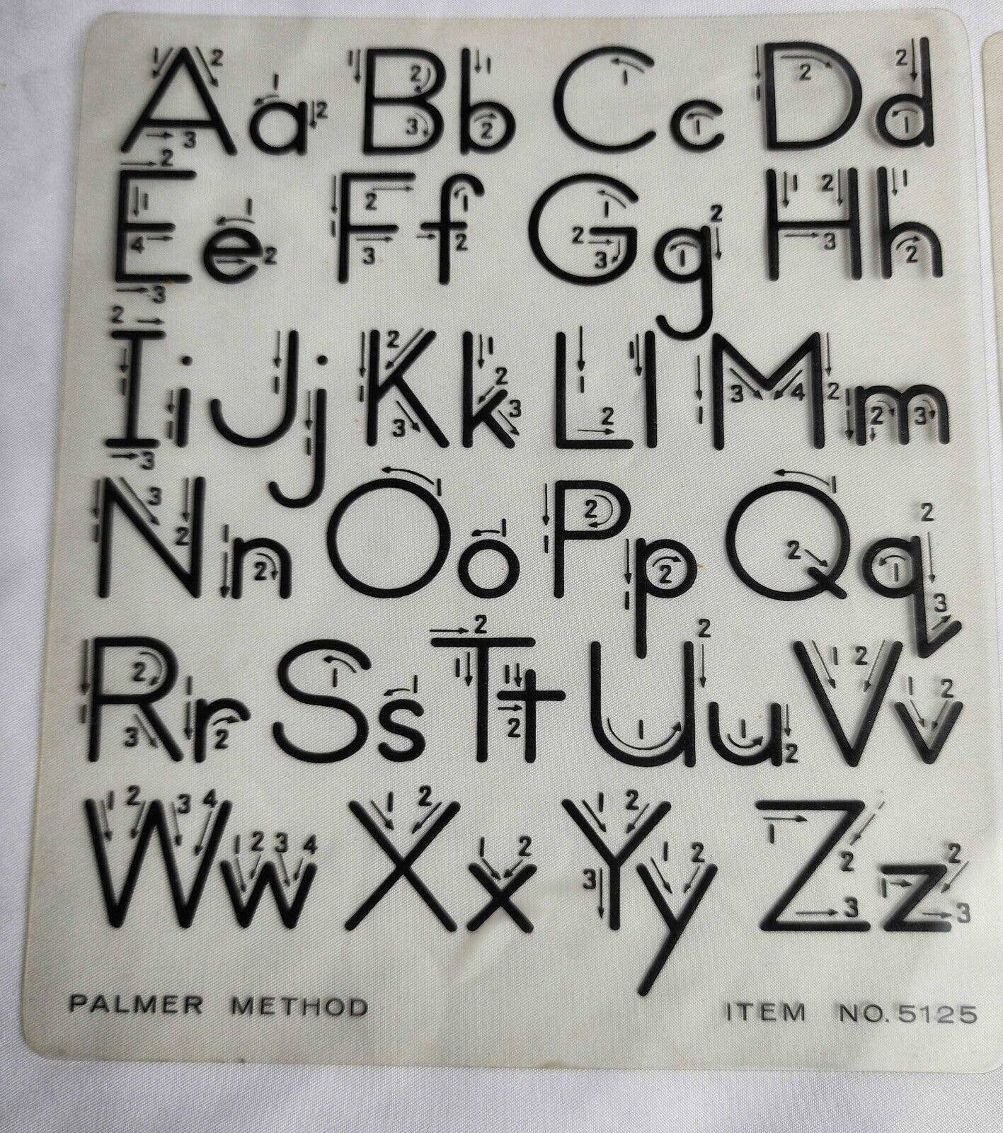 Palmer Method Handwriting Stencil Tracer Set of 3 Grade School Etsy