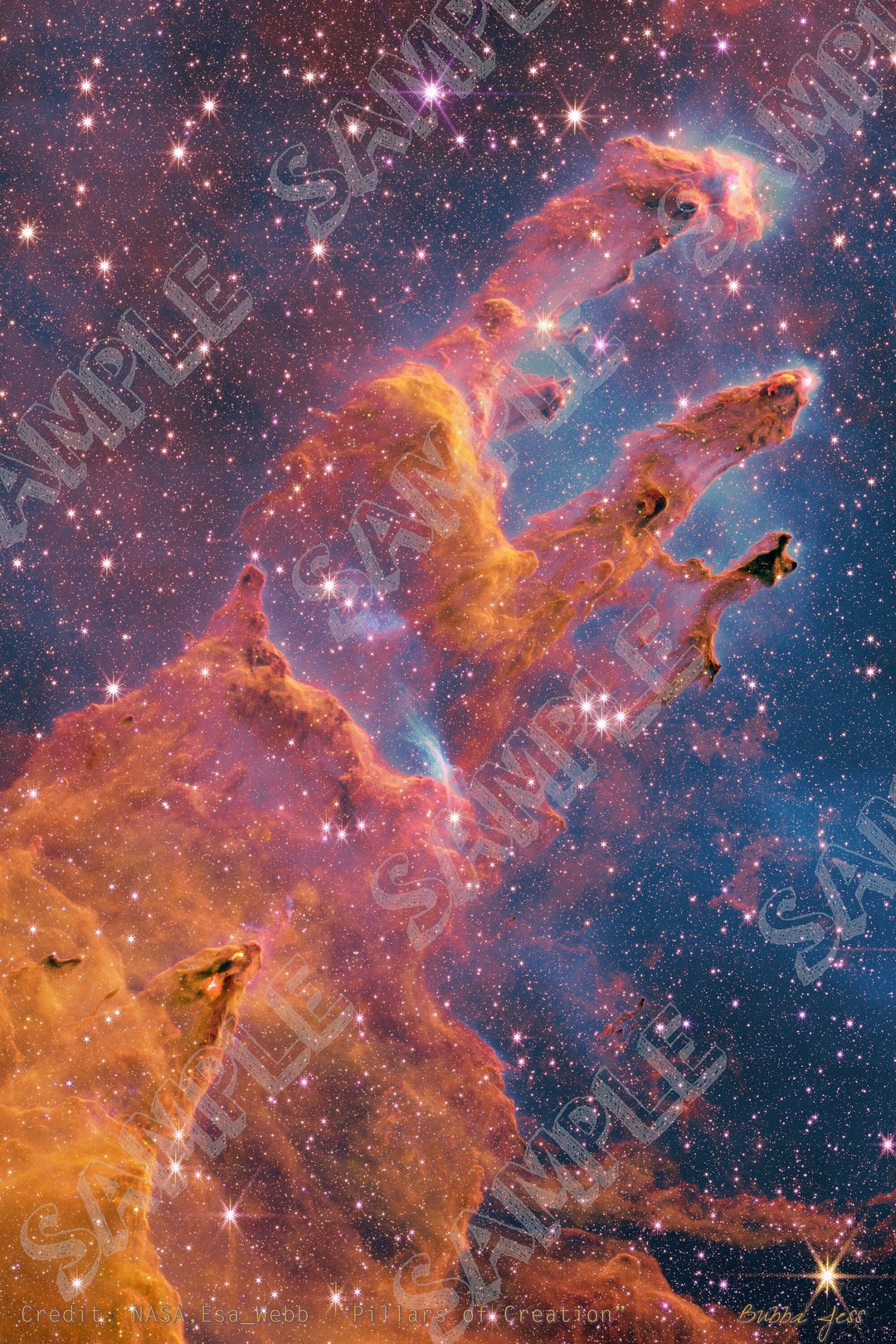 M16 Pillars of Creation Digital Poster Etsy