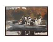 Winslow Homer Hunting Dogs in Boat