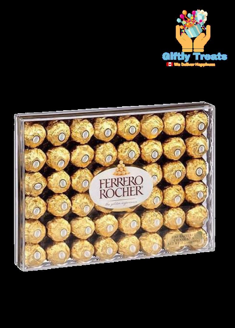 Ferrero Rocher Fine Hazelnut Milk Chocolate Gift Box, 48 Chocolates