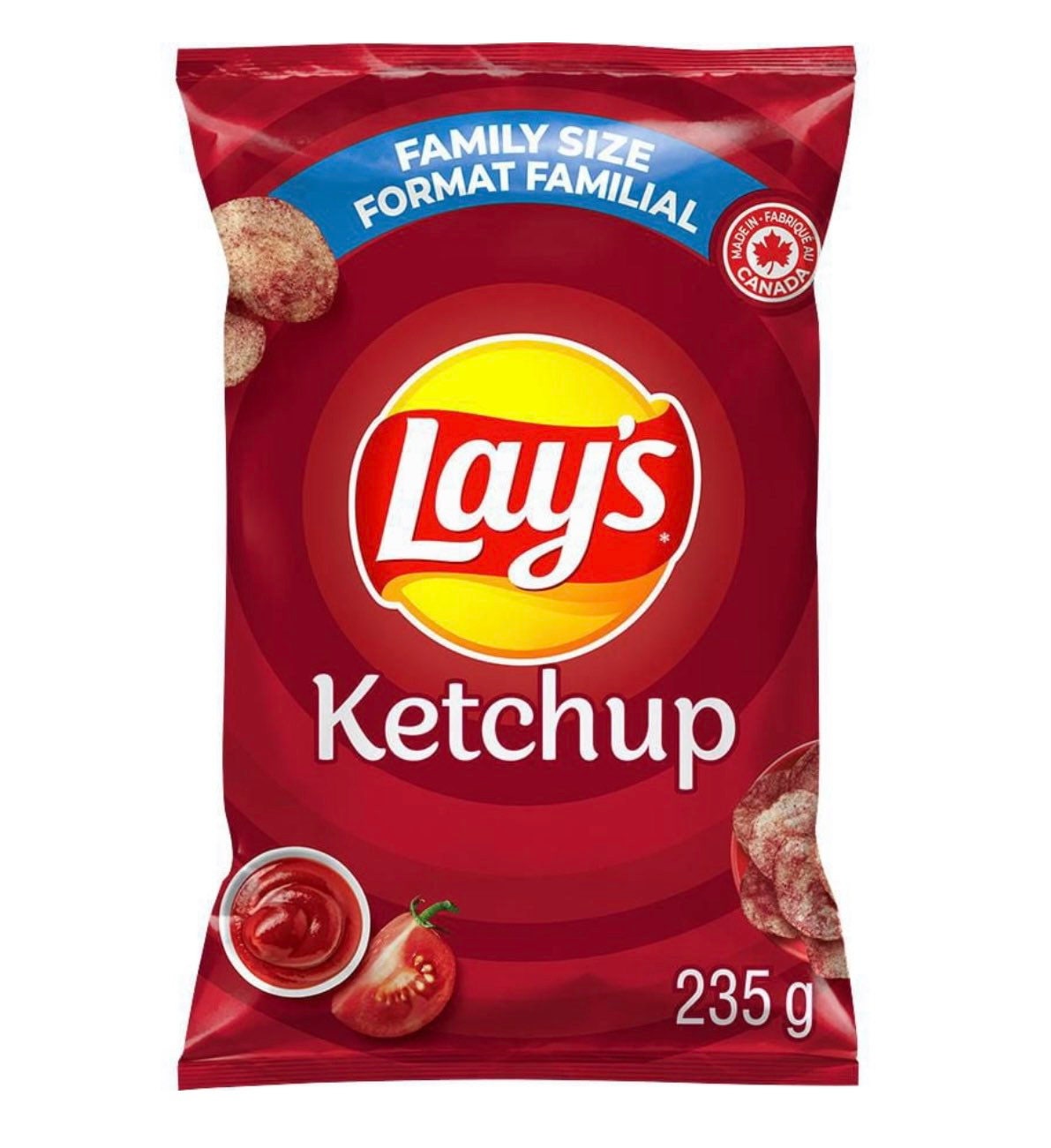 Lays Ketchup Chips of 4 Pack, Canadian Snacks, Canadian Chips FREE