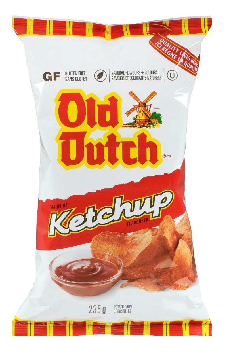 Canadian Ketchup Chips, Lays, Miss Vickies, Old Dutch, Canadian Snacks