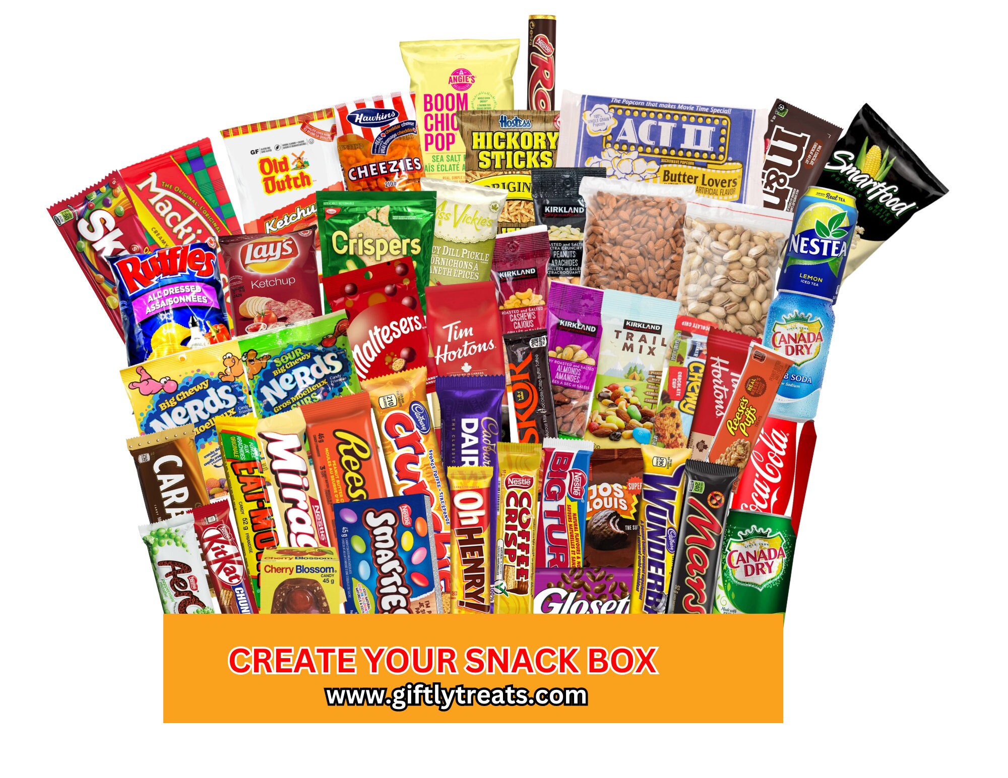 Create Your Own Snack Box, Canadian Snack Box Snack Variety Box Christmas Gift Box Customizable