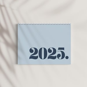 2025 Minimalist Wall Calendar - Minimalist Modern Wall Calendar, Wall Calendar 2025, Monthly Planner, Yearly Organizer, Minimalist Decor,