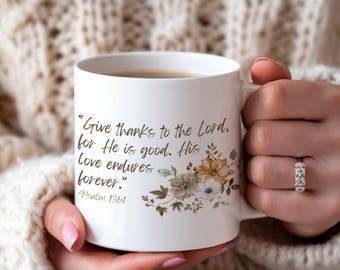 Bible Verse Coffee Mug: Inspirational Christian Gift