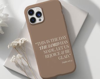 Christian Phone Case, Bible Verse Phone Case, Scripture Smartphone Case, Tough Phone Case, Christian Gift, Bible Verse Case