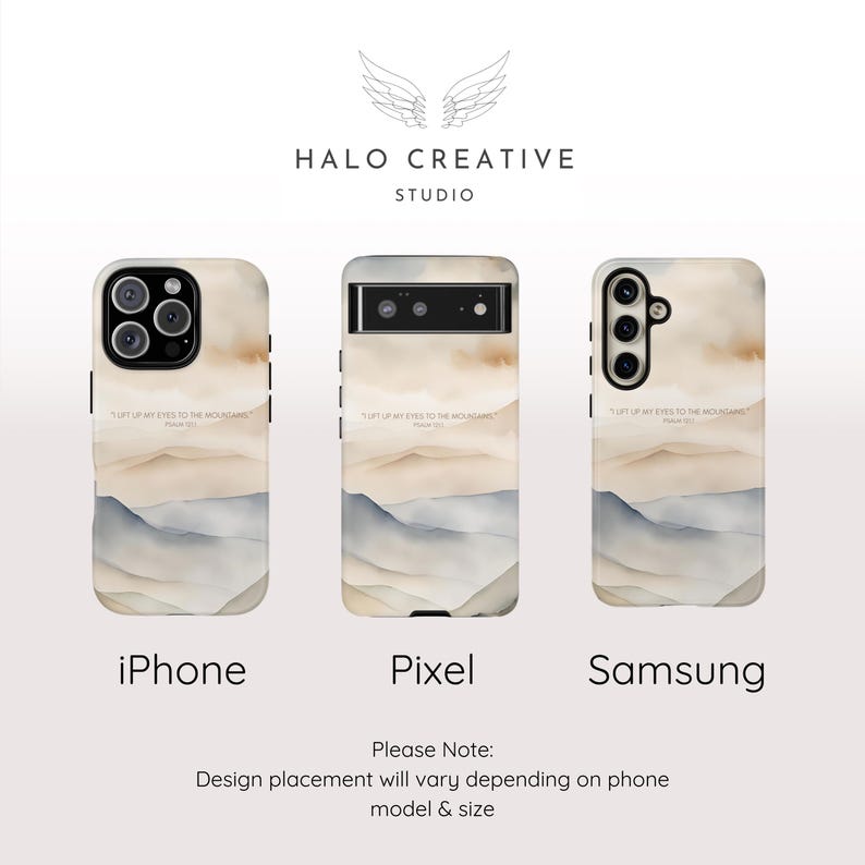 Christian Phone Case: Psalm 121, Bible Verse Scripture Case image 4