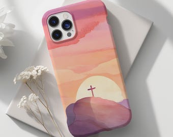 Christian Phone Case, Watercolur Abstract Art