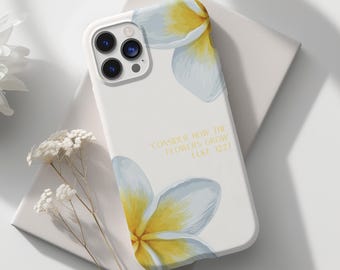 Floral Christian Phone Case: Bible Verse Scripture