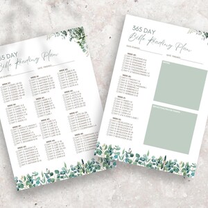 365-day Bible Reading Plan: Chronological Scripture Tracker (A4 PDF ...
