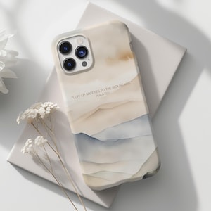 Funda cristiana para teléfono: Salmo 121, versículo bíblico