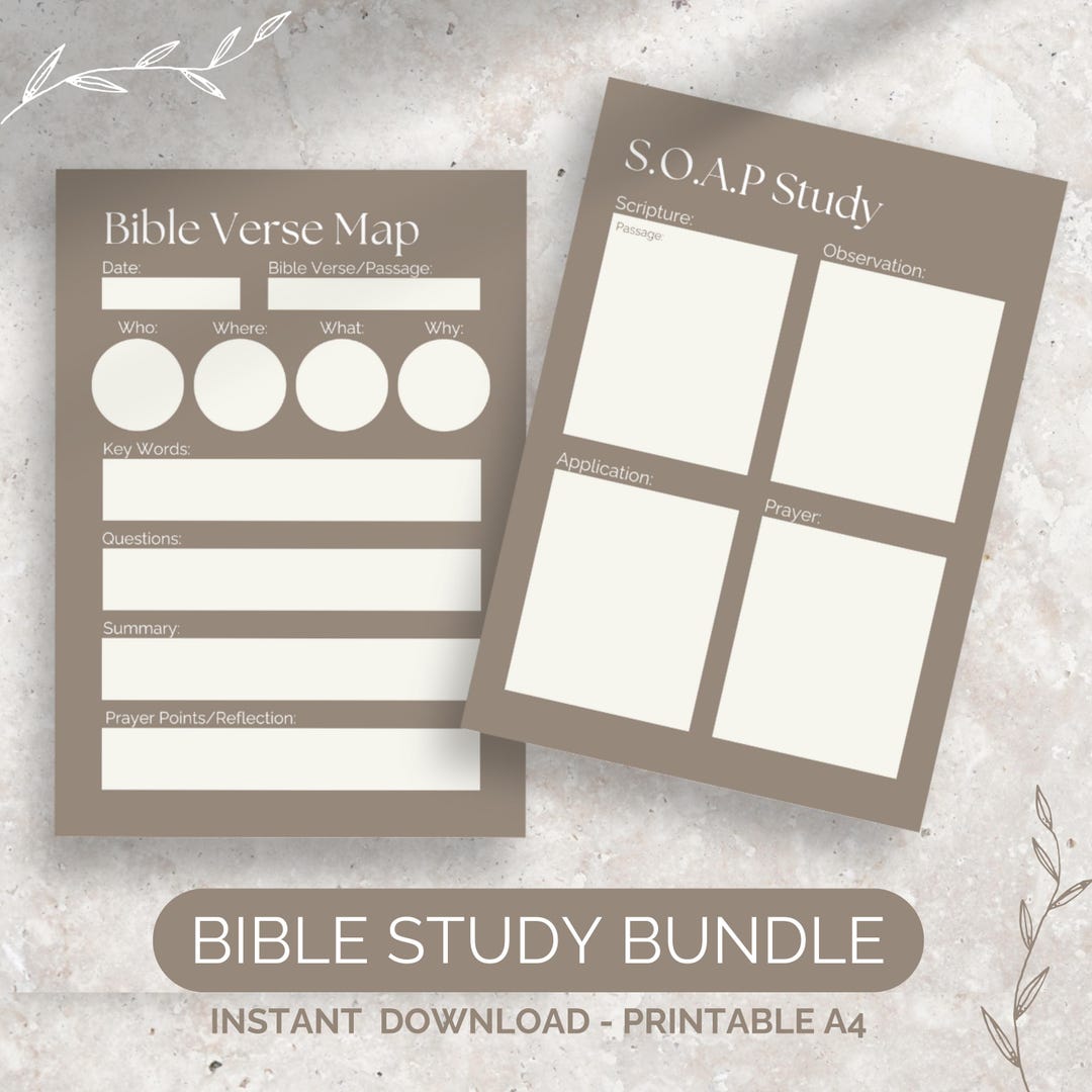 Bible Verse Mapping Printable, Verse Map, Bible Study Bundle, Bible ...