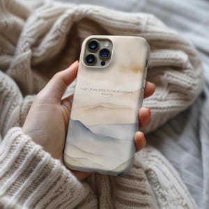 Christian Phone Case: Psalm 121, Bible Verse Scripture Case image 3