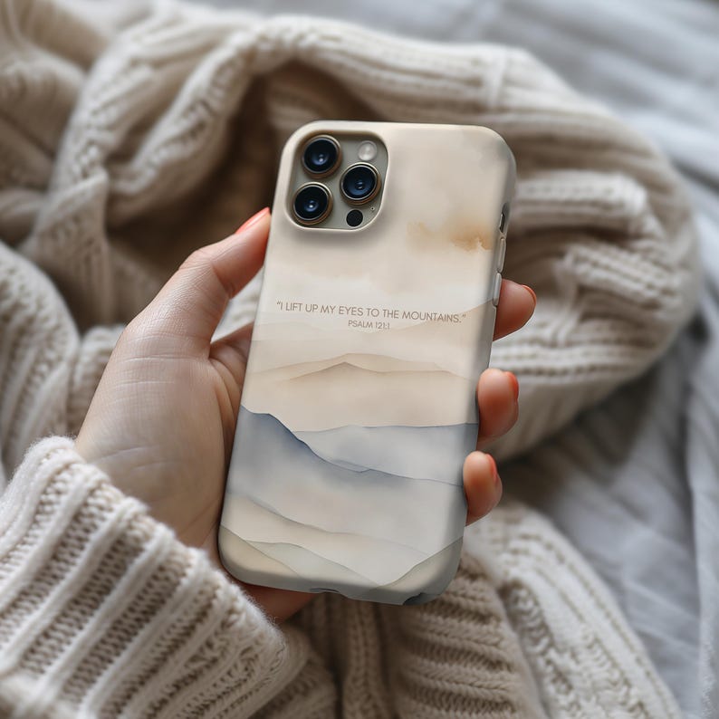 Christian Phone Case: Psalm 121, Bible Verse Scripture Case image 3