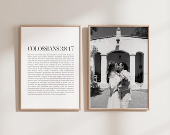 Gepersonaliseerde schrifthuwelijksdruk, christelijk jubileumcadeau (digitale download)