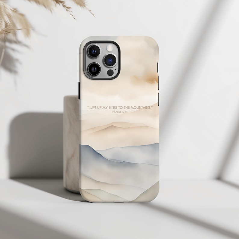 Christian Phone Case: Psalm 121, Bible Verse Scripture Case image 2