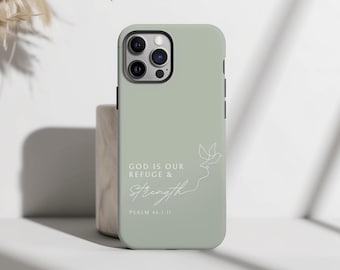 Christian Bible Verse Phone Case: The Lord is my Strength Scripture