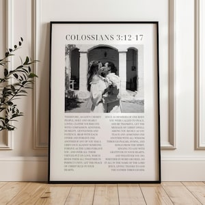 Gepersonaliseerd christelijk huwelijkscadeau, christelijk huwelijkscadeau, jubileumcadeau, christelijk cadeau, gepersonaliseerde muurkunst, christelijke muurkunst