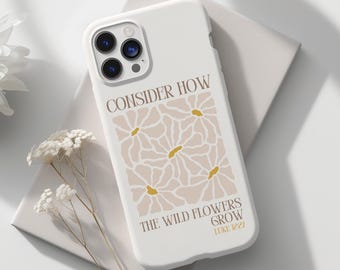 Christian Phone Case, Bible Verse Phone Case, Scripture Smartphone Case, Tough Phone Case, Christian Gift for Her, Bible Verse Case