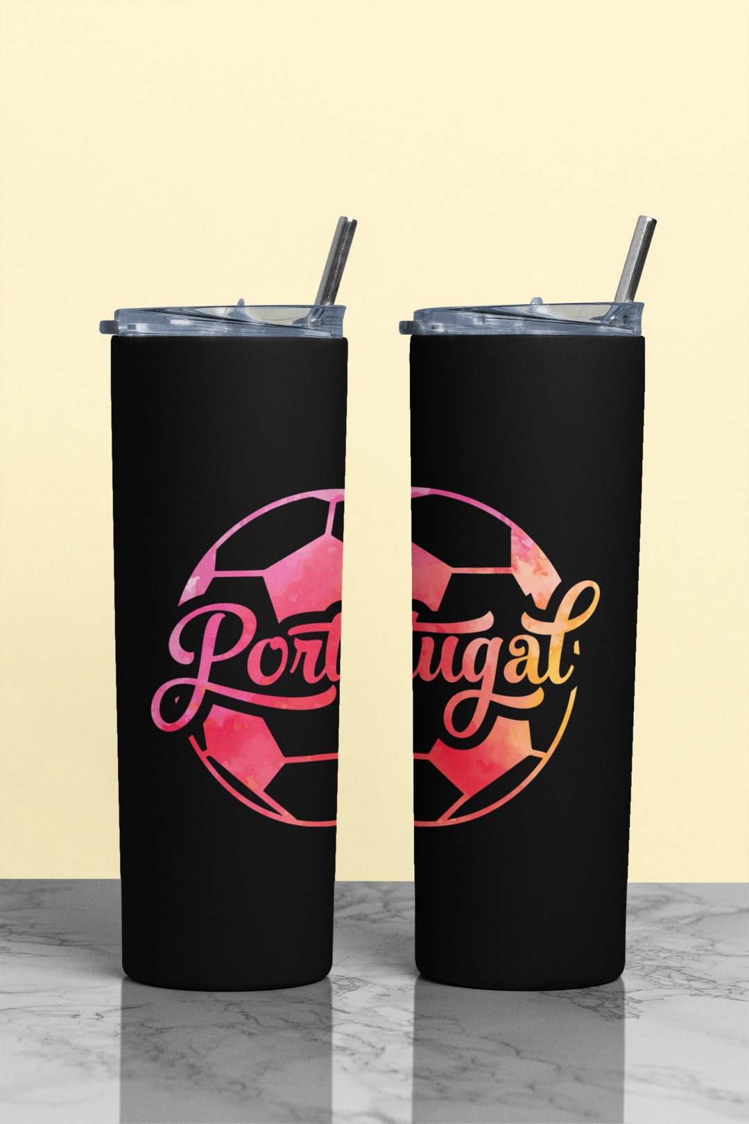 Portugal Tumbler Design, Soccer, Word Cup, Seamless, Football