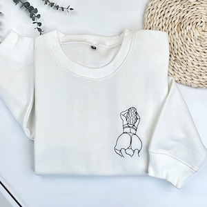 Custom Embroidered Photo Sweatshirt, Personalized Gift