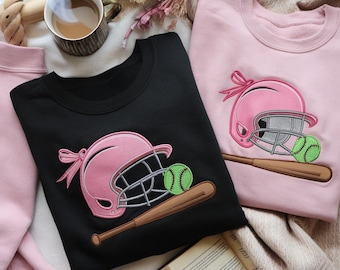 Embroidered Baseball Mom Sweatshirt, Game Day Apparel