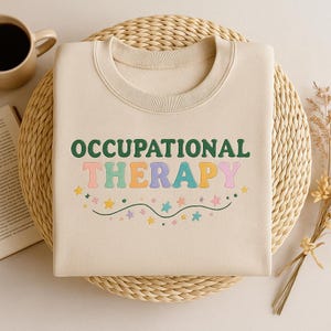 Camisa bordada de terapia ocupacional, regalo para terapeutas