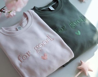 Embroidered For Good Wicked Sweatshirt, Aesthetic Changed For Good Sweatshirt, Wizard Of Oz Tee, Changed For Good, Wicked Defy Gravity Shirt