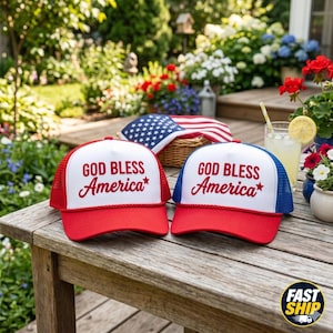 God Bless American Hat - Etsy
