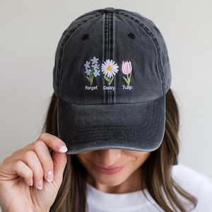Embroidered Floral Fdt Baseball Hat, Impeach President Dad Hat, Subtle Anti Trump Hat, Reproductive Rights Hat, Gift for Democrat