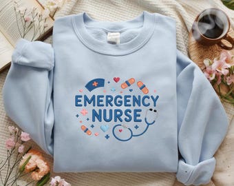 Embroidered Coquette Emergency Nurse Shirt ER Nurse T Shirt Emergency Room Nurse Shirt Emergency Department Nurse Shirt Trauma Nurse Shirt