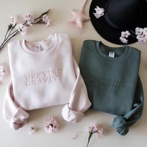 Embroidered Defying Gravity Wicked Sweatshirt, Aesthetic Changed For Good Tee, Wizard Of Oz Tee, Changed For Good, Wicked Defy Gravity Shirt