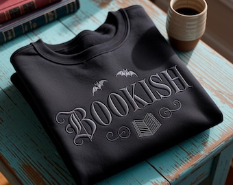 Embroidered Bookish Sweatshirt: Dark Romance Booktok Crewneck, Bookish Hoodie T-Shirt, Bookish Halloween Sweatshirt Hoodie T-Shirt