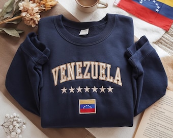 Embroidered Venezuela Hasta El Sweatshirt, Trendy Venezuela 2026 Shirt, Con Venezuela, Gift For Venezuelan, Venezuela shirt