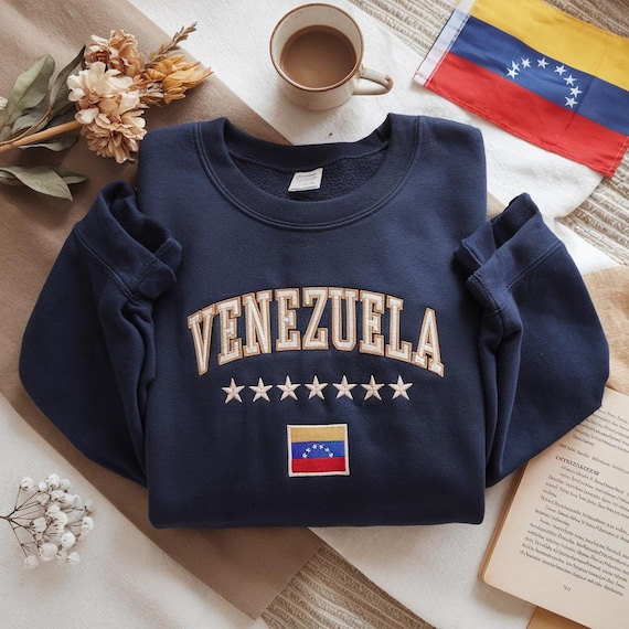 Embroidered Venezuela Hasta El Sweatshirt, Trendy Venezuela 2026 Shirt, Con Venezuela, Gift For Venezuelan, Venezuela shirt