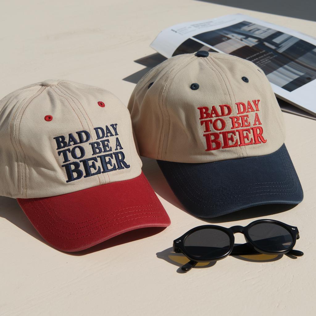 Bad Day To Be a Beer Embroidered Trucker Hat, Baseball hat, Summer hat, Funny trendy trucker snapback hat Fourth of July hat, 4th of July