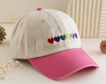 Cappellino Da Baseball Arcobaleno LGBT | Berretto Regolabile Con Ricamo Unisex, 80% Cotone, Taglia Unica, Per Uomo E Donna, Adatto A Halloween E Uso Quotidiano - 3