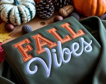 Bluza z haftem "Jesienne klimaty", sweter na sezon dyni, koszulka na Święto Dziękczynienia, koszula na Halloween, koszulka jesienna, bluza z kapturem jesienna, prezenty na Święto Dziękczynienia