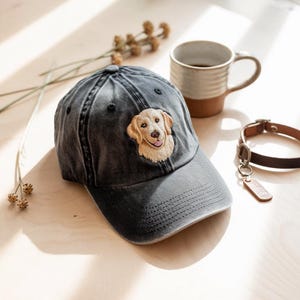 Custom EMBROIDERED Pet Hat Using Pet Photo Personalized Dog Hat Custom Cat Hat Custom Pet Cap Dog Hat Custom Dog Baseball Cap Dog Mom Hat