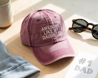 Embroidered Cotton Dad Cap, Like My Daughter, Funny Father's Day Gift