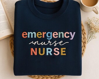 Embroidered Emergency Nurse Shirt, ER Department Tee